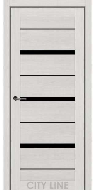 Межкомнатные двери CityLine Express DENVER korfad-express-denver-koton-krem-bravo-collection-s-cernym-steklom